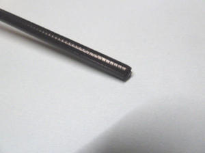 Gaine noire moto 3.5mm pour cable 2,3 à 2,8 (au mètre)