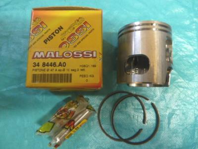 Piston BOOSTER,NITRO,OVETTO 47mm (axe de 10)pour cylindre MALOSSI MHR REP.