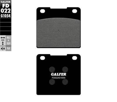 Plaquettes frein GALFER FD022 KAWASAKI KZ 500 B1,B2, KZ 550 A1,B 