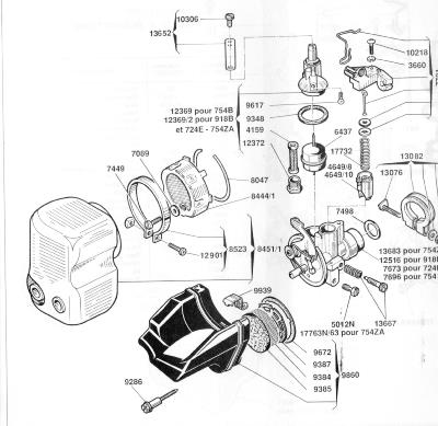 Couvercle carburateur GA12 D12 