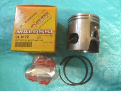 Piston BOOSTER,NITRO,OVETTO 47mm (axe de 10)pour cylindre MALOSSI FONTE