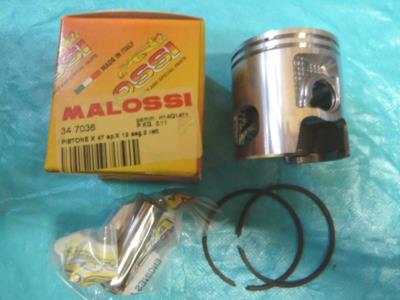 Piston BOOSTER,NITRO,OVETTO 47mm (axe de 12)pour cylindre MALOSSI FONTE