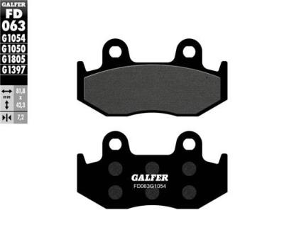 Plaquettes frein GALFER FD063 HONDA CR,XL,XR