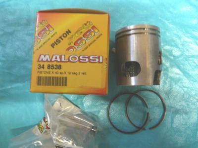 Piston BOOSTER,NITRO,OVETTO 40mm (axe de 12)pour cylindre MALOSSI FONTE
