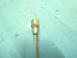 Cable de frein 1.30m, 1.8mm, boule poire MB