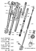 Ressort de fourche Motobecane 40,50,51V..(L=240)