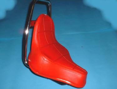 Selle chopper adaptable Peugeot 103, Mbk 51...rouge