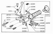 Levier décompresseur/starter pour poignée Motobécane