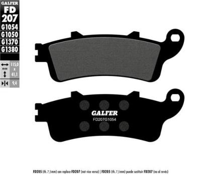 Plaquettes frein GALFER FD207 HONDA PEUGEOT