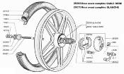 Cone de roue d11 Motobécane Peugeot 