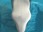 Selle chopper adaptable Peugeot 103...blanc