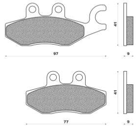 Plaquettes frein FD.0365 PIAGGIO