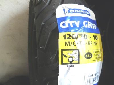 PNEU MICHELIN 120/70x10 CITY GRIP 54L TL