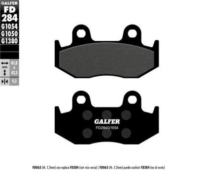 Plaquettes frein GALFER FD284 BURGMAN 250 96à00 AR