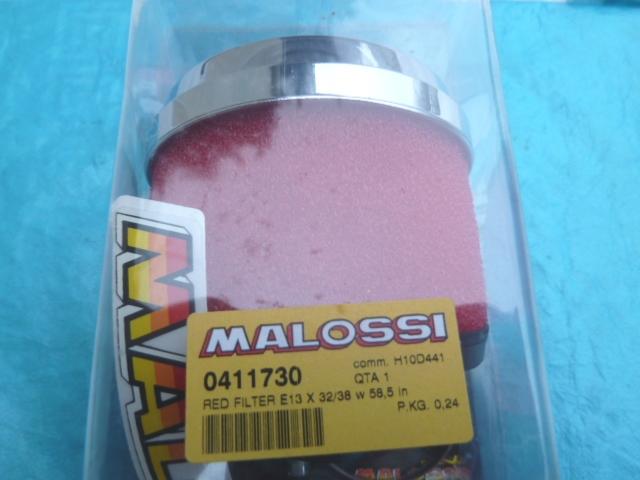 Filtre à Air Malossi E13 32-38 Mm - Filtre Racing, Performance Optimale, Pour Scooters Et Motos