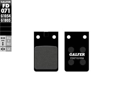 Plaquettes frein FD071 GALFER