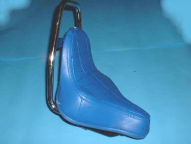 Selle chopper adaptable Peugeot 103, Mbk 51...bleu